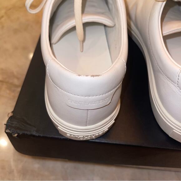 SAINT LAURENT ANDY SNEAKERS IN LEATHER 39 - Picture 15 of 16